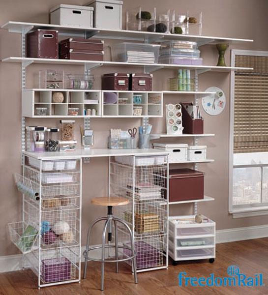 Shelving Cambria Glass, Freedomrail Wire Shelving